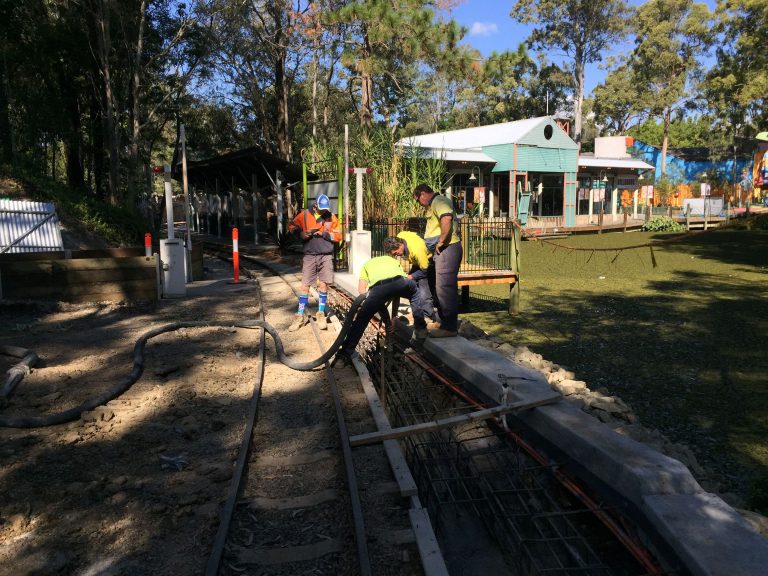 Slope stability - concrete beam